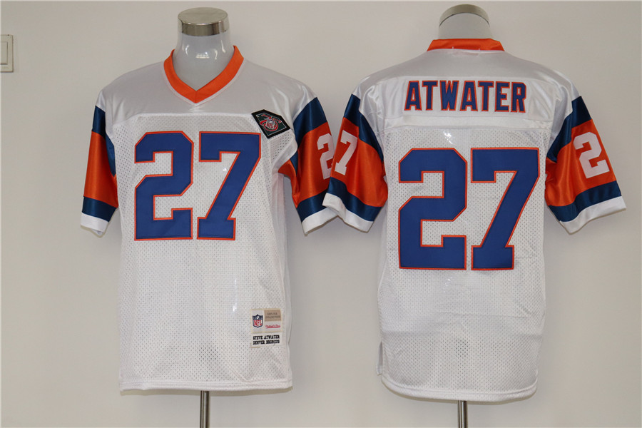 Men's Denver Broncos Steve Atwater Mitchell & Ness White Legacy Jersey